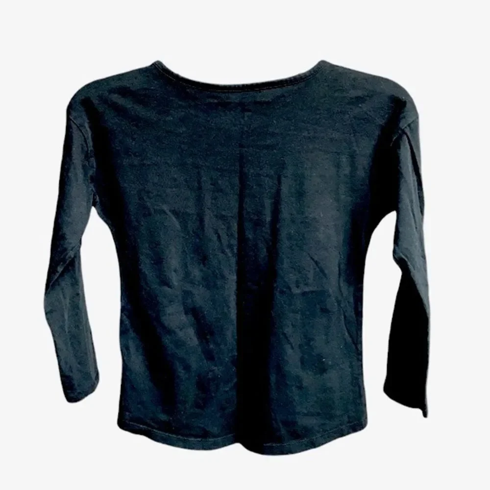 JUSTICE | Black Sequins Girls Long Sleeve Top T Shirt Embellished Size 7